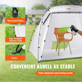 Cabine de peinture portable SKYSHALO, tente de peinture au pulvérisateur plus grande avec sol intégré et moustiquaire, abri de peinture de 2,3 x 1,6 x 1,6 m, station de peinture pour meubles, loisirs créatifs et outils