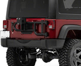 Support de roue de secours Redrock 4×4 HD compatible avec le hayon d'origine, compatible avec Jeep Wrangler JK 07-18