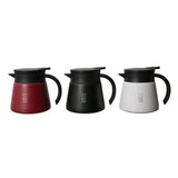 Cafetière isotherme en acier inoxydable Hario V60 600 rouge VHS-60R