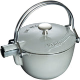 Bouilloire ronde en fonte Staub, 1 qt – Basilic, Fabriquée en France