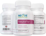 Complément alimentaire NeuroFlo de Nexus Formulas – Soutien de la circulation et des veines pour des jambes saines – Formule au marronnier d'Inde pour la fonction nerveuse, les engourdissements et les picotements
