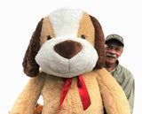 Gros Chiot en Peluche Géant 5 Pieds 60 Pouces 153 cm Immense Chien en Peluche Doux et Adorable