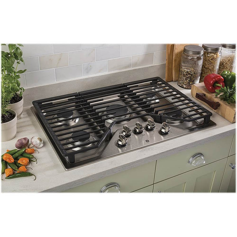GE – Table de cuisson au gaz 30 po – Acier inoxydable