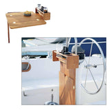 Table de cockpit Whitecap avec rallonges pliantes et porte-gobelets – Capacité 4 personnes