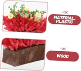 Plante en pot pour maison de poupée, bonsaï artificiel, mini plantes décoratives, mini modèle de bonsaï DIY, plantes en pot miniatures, accessoire pour maison de poupée, plante en pot artificielle, mini décoration de bonsaï, mini bonsaï
