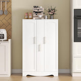 Armoire de cuisine 47 po avec tiroir, garde-manger avec étagères réglables, armoire de rangement de cuisine blanche, buffet pour salle à manger ou bureau à domicile
