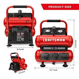 Compresseur d'air portatif Craftsman, 2 gallons, double réservoir, 125 PSI, 0,3 HP