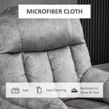 Fauteuil releveur électrique HOMCOM, fauteuil inclinable électrique pour personnes âgées, fauteuil de salon compact avec poche latérale et télécommande, gris