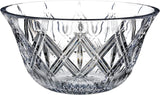 Bol décoratif Marquis by Waterford Lacey Home Accent à motif diagonal, 9 pouces, cristallin, transparent