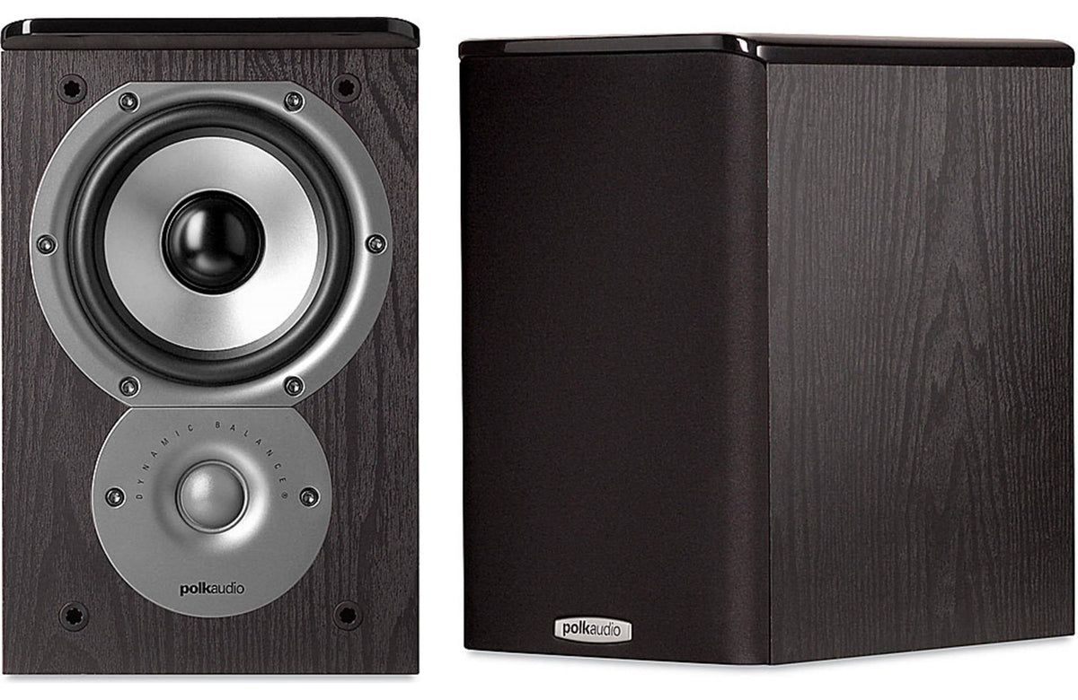 Enceintes de bibliothèque Polk Audio TSi100 (paire, noir)
