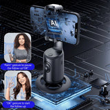 Trépied à suivi automatique du visage X XBEN, support de caméra de téléphone à rotation à 360° pour suivi du visage et du corps, support de téléphone à prise de vue intelligente pour diffusion en direct, vlog et vidéo, blanc