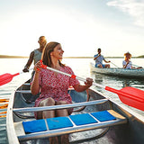 2 pagaies de kayak télescopiques pour bateau de rafting ou canoë en alliage d'aluminium et plastique