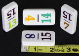 Jeu de dominos professionnel numéroté double 15 avec chiffres codés par couleur