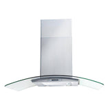 Hotte décorative murale en acier inoxydable Arietta ADK430SSA Dekor Glass de 30 po