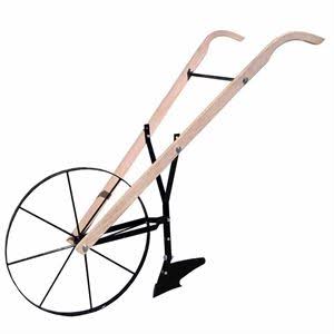 Cultivateur à grande roue, poussé à la main, roue de 24 po pour pelouse et jardin