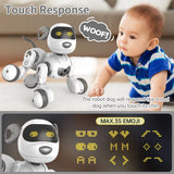 Chien robot télécommandé avec fonction tactile et programmable, chien robot cascadeur interactif intelligent