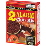 Kit à chili style texan 2 Alarm de Wick Fowler, paquet de 8 de 93,5 g
