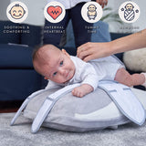 Coussin de confort pour nouveau-né Babocush avec vibration douce et battements de cœur, aide à prévenir les coliques, soulage les gaz et les reflux, offre un temps sur le ventre essentiel