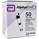 Bandeslettes de test de glycémie AlphaTRAK 2, boîte de 50