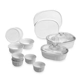 Service de cuisson Corningware French White, 14 pièces