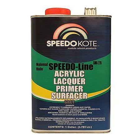 Apprêt laque acrylique à haut pouvoir garnissant Speedokote, gris, 1 gallon, séchage rapide, ponçage facile, SMR-275
