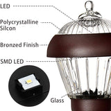 Lot de 4 lampes solaires pour allée Solpex à haute luminosité, lampes solaires en métal, 2 LED lumineuses, étanches IP65, éclairage de jardin solaire à allumage/extinction automatique pour allée, chemin et cour