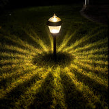 Lot de 4 lampes solaires pour allée Solpex à haute luminosité, lampes solaires en métal, 2 LED lumineuses, étanches IP65, éclairage de jardin solaire à allumage/extinction automatique pour allée, chemin et cour