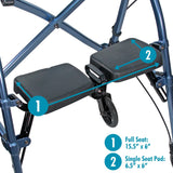 Déambulateur compact Able Life, bleu cobalt – L'unité