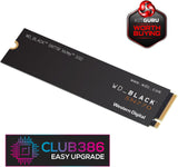 Disque SSD interne de gaming WD_BLACK 1 To SN770 NVMe – Gen4 PCIe, M.2 2280, jusqu’à 5 150 Mo/s – WDS100T3X0E