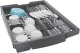 Bosch – Lave-vaisselle encastrable intelligent série 800 de 18 po avec commande sur le dessus, 3e panier et 44 dBA – Prêt pour panneau personnalisé