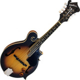 Pack de démarrage mandoline acoustique/électrique Washburn M3Ek style F, Sunburst