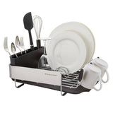 Égouttoir à vaisselle compact en acier inoxydable KitchenAid, 16,06 pouces, noir