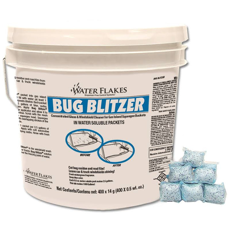 400 x 0,5 WT Nettoyant pour pare-brise, flocons d'eau anti-insectes