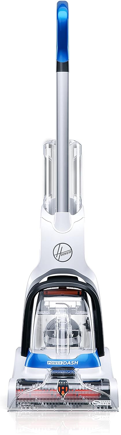 Nettoyeur de tapis compact Hoover PowerDash Pet, shampouineuse, léger, FH50700, bleu