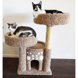 Arbre à chat New Cat Condos à double perchoir en bois massif (marron)