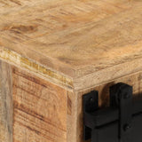 Meuble de rangement pour salon, meuble de rangement, meuble d'entrée, meuble laconique, étagère de rangement, meuble à vin, buffet texturé style rétro, buffet texturé, 31,5×11,8×23,6, bois de manguier massif