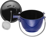 Bouilloire ronde en fonte Staub, 1 qt – Basilic, Fabriquée en France