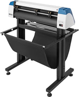 Produits de bureau VEVOR Découpeuse de vinyle 53 pouces Machine de traçage Alimentation automatique en papier Découpeuse de vinyle Vitesse réglable Découpe de panneaux avec support au sol Logiciel Signmaster