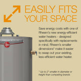 Chauffe-eau au gaz naturel Rheem Performance pour maisons usinées, 40 gallons, format haut, garantie 6 ans, 34 000 BTU