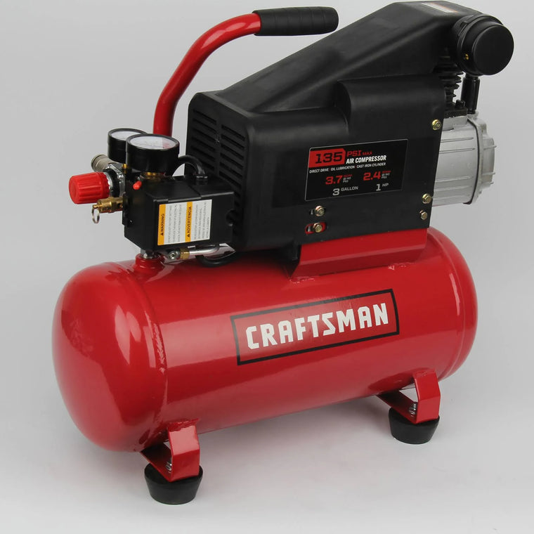 Compresseur d'air Craftsman de 3 gallons avec boyau et trousse d'accessoires de 3 gal