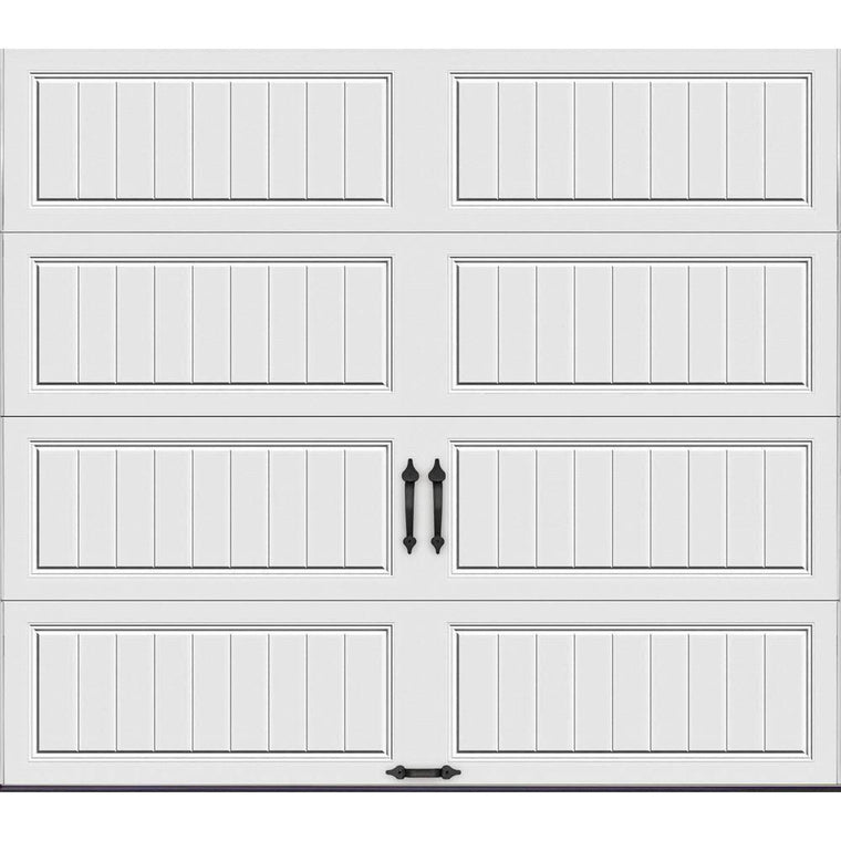 Porte de garage isolée Clopay Gallery Collection, 8 pi x 7 pi, valeur R-6,5, blanc uni