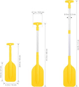 2 pagaies de kayak télescopiques pour bateau de rafting ou canoë en alliage d'aluminium et plastique