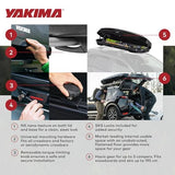 Coffre de toit Yakima, caisson de rangement rigide pour véhicule avec serrure SKS, SkyBox NX XL, 510 litres, noir