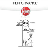 Chauffe-eau au gaz naturel Rheem Performance pour maisons usinées, 40 gallons, format haut, garantie 6 ans, 34 000 BTU