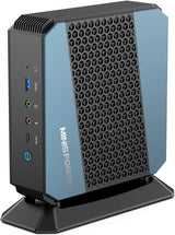 MINISFORUM EliteMini HX90 Mini PC, ordinateur de bureau AMD Ryzen 9 5900HX, DDR4 32 Go + SSD 512 Go, LAN 2,5 Gbps, 2 sorties HDMI et 2 sorties DP 4K à 60 Hz, 2 emplacements HDD, 5 ports USB, PC tour avec carte graphique AMD Radeon