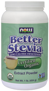 Now Foods Better Stevia Extrait en poudre – pot de 1 lb (454 g)
