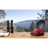 Grillbot BUN3:RED Robot nettoyeur de barbecue automatique pour extérieur avec mallette de transport, Rouge