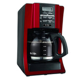Cafetière programmable Mr. Coffee Advanced Brew, rouge, 12 tasses