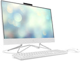 Ordinateur de bureau tout-en-un HP 22, processeur AMD Athlon Silver 3050U, carte graphique AMD Radeon, 4 Go de RAM, SSD 256 Go, Windows 11 Famille (22-dd0210, blanc neige)