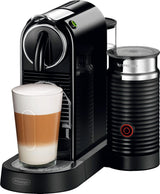 De’Longhi – Machine à expresso Nespresso Citiz de De’Longhi avec mousseur à lait – Noir Limousine